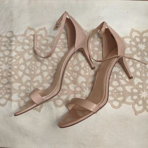 jessica simpson  leather short heel sandals size 9